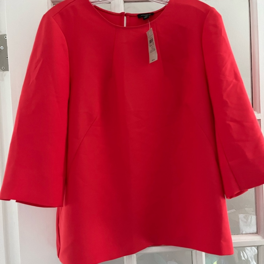 Ann Taylor Bright Coral Top